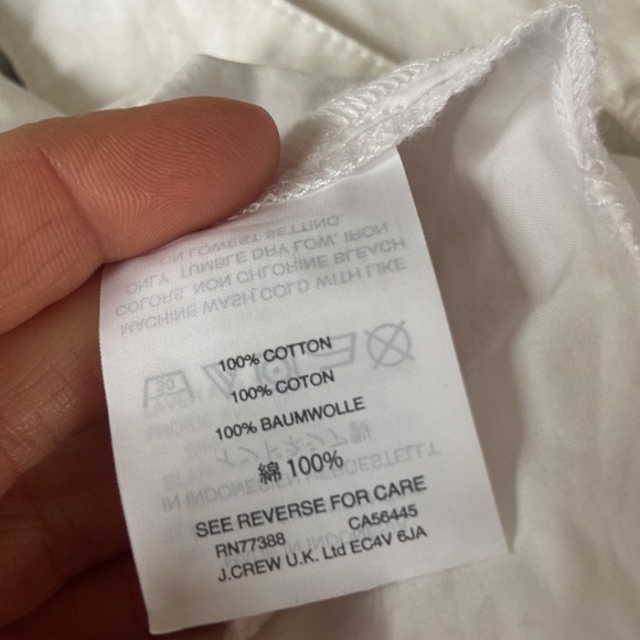 J. Crew Hoax Off The Shoulder Cotton Poplin Blouse - Picture 10 of 10